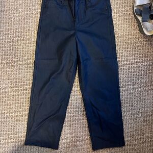 High Rise Faux Leather Pant